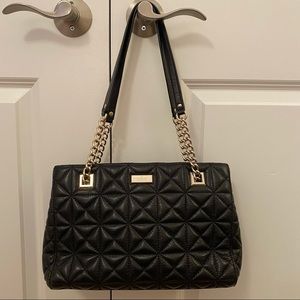 Kate Spade Black Quilted Medium Sized Purse